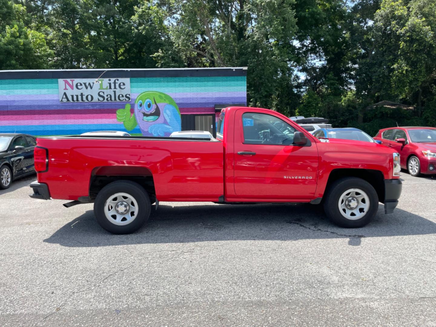2016 RED CHEVROLET SILVERADO 1500 WORK TRUCK (1GCNCNEH4GZ) with an 4.3L engine, Automatic transmission, located at 5103 Dorchester Rd., Charleston, SC, 29418-5607, (843) 767-1122, 36.245171, -115.228050 - Photo#8